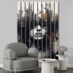 Lamele szklane premium Portret w okularach - obrazek 3