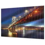 Szklane lamele premium – Most Bay Bridge nocą