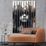 Lamele szklane premium Portret w okularach - obrazek 2