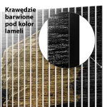 Lamele dekoracyjne Złote pociągnięcie pędzla na czarnym tle - obrazek 7