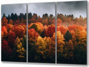 Szklany obraz Las Jesień Natura - obrazek 2