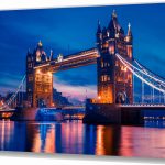 Szklany obraz Tower Bridge Londyn Tamiza Miasto