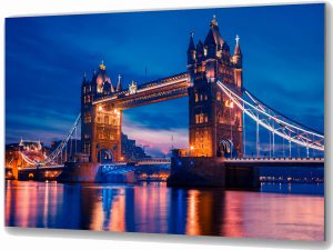 Szklany obraz Tower Bridge Londyn Tamiza Miasto