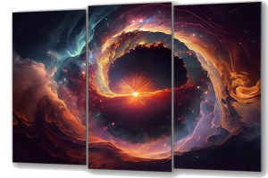 Szklany obraz Kosmos Wszechświat Planety Niebo - obrazek 2