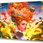 Szklany obraz Psychodeliczny Kraina czarów