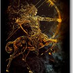 Szklany obraz Znak Zodiaku Strzelec Sagittarius