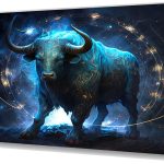 Szklany obraz Znaki Zodiaku Byk Taurus