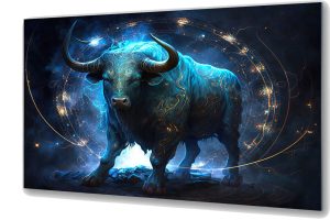 Szklany obraz Znaki Zodiaku Byk Taurus
