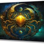 Szklany obraz Znak Zodiaku Rak Cancer