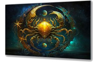 Szklany obraz Znak Zodiaku Rak Cancer