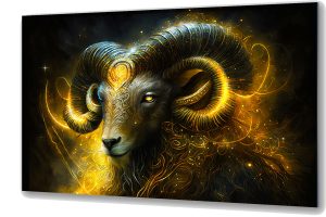 Szklany obraz Znaki Zodiaku Baran Aries