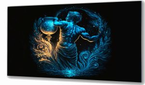 Szklany obraz Znaki Zodiaku Wodnik Aquarius