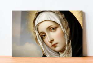 Szklany obraz Najświętszej Maryi Panny - obrazek 2