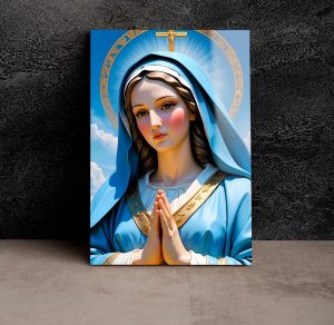 Szklany obraz Matka Boża Fatimska Różańcowa - obrazek 3