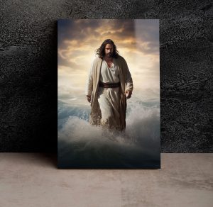 Szklany obraz Jezus chodzący po wodzie - obrazek 3
