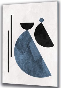 Szklany obraz Abstrakcyjna kompozycja geometryczna