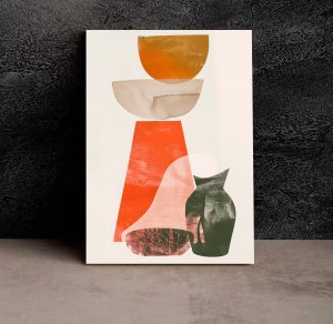 Szklany obraz Abstrakcja Geometryczne kształty - obrazek 5