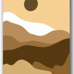 Szklany obraz Abstrakcyjne dune w ciepłych odcieniach