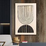 Szklany obraz Minimalistyczny łuk i półkula - obrazek 3