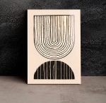 Szklany obraz Minimalistyczny łuk i półkula - obrazek 5