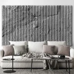 Lamele szklane Beton grafitowy 3D - obrazek 2
