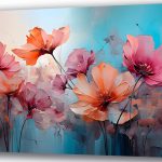 Szklany obraz Kwiaty Róż Pastel
