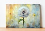 Szklany obraz Dmuchawce Kwiaty Pastel - obrazek 4