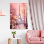 Szklany obraz Wieża Eiffla Pastel - obrazek 4