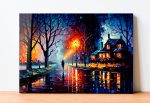 Szklany obraz Noc Miasto Sztuka Kolor - obrazek 3