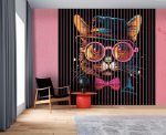 Lamele dekoracyjne Stylowy kot w okularach - obrazek 2