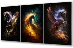 Tryptyk Gwiezdne rumaki - magia kosmosu i ognia - obrazek 2