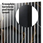 Lamele dekoracyjne Abstrakcyjny relief – Złota sieć magmowa - obrazek 5