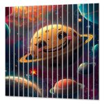 Lamele dekoracyjne Uśmiechnięty Saturn