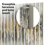 Lamele dekoracyjne Abstrakcja szaro-złota – nowoczesna dekoracja ściany - obrazek 7