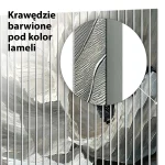 Lamele dekoracyjne Białe kwiaty na szarym tle – Delikatny motyw - obrazek 8