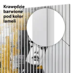Lamele dekoracyjne Złota Muza – portret w czerni i złocie - obrazek 7