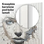 Lamele dekoracyjnePęknięta twarz z niebieskimi oczami - obrazek 4