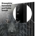 Lamele dekoracyjne Czarny wilk w mroku - obrazek 5