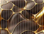 Lamele szklane Premium – Złote Komórki 3D - obrazek 4