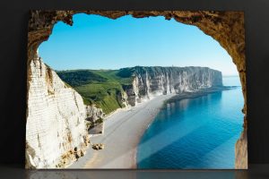 Szklany obraz Morze Ocean Plaża Skały Natura - obrazek 2