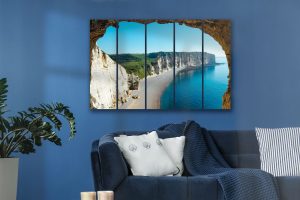 Szklany obraz Morze Ocean Plaża Skały Natura - obrazek 5