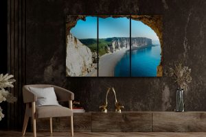 Szklany obraz Morze Ocean Plaża Skały Natura - obrazek 6