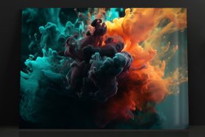 Szklany obraz Kolory Kolorowy dym Pigment - obrazek 3