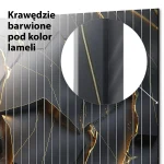 Szklane lamele premium Czarno-złota abstrakcja - obrazek 5