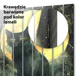 Lamele szklane Czarny kot pod pełnią - obrazek 5