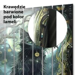 Szklane lamele premium Czarny kot w świetle księżyca - obrazek 5
