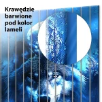 Szklane lamele Niebieski wilk i pełnia księżyca - obrazek 5