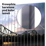 Szklane lamele Most nad rzeką o zachodzie słońca - obrazek 5