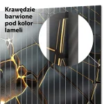 Szklane lamele Czarne pęknięcia ze złotem - obrazek 5