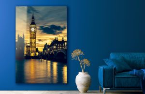 Szklany obraz Londyn Big Ben nocą Tamiza Miasto - obrazek 6
